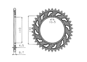 Kit Alu YAMAHA YZF750 R7 99-