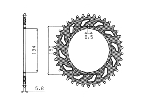 Kit Alu KAWASAKI KX125 94-95