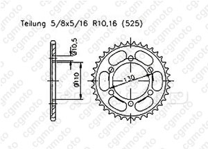 Couronne Yam Yzf-r6s 06-