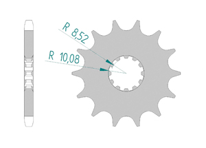 Pignon Pas 428 BETA