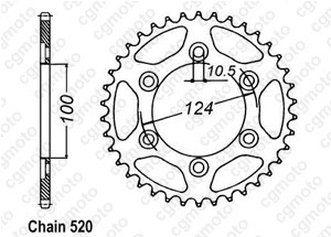 Kit chaine Ducati 800 Monster Ie