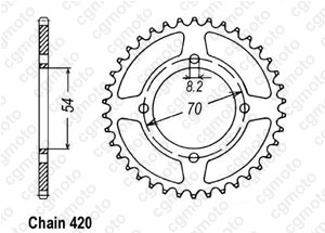 Kit chaine Honda C 70