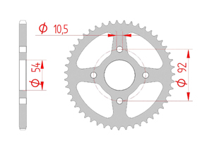 Couronne Acier Pas 420 mbk