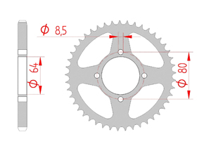 Couronne Acier Pas 428 sym
