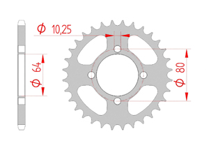 Couronne Acier Pas 520 yamaha