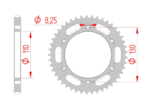 Couronne Acier Pas 428 yamaha