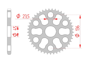 Couronne Acier Pas 428 yamaha