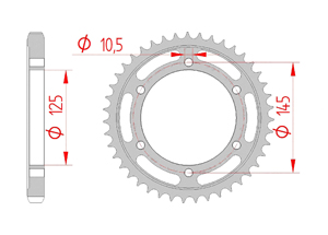 Couronne Acier Pas 530 yamaha