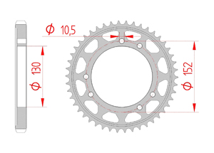 Couronne Acier Pas 530 cagiva