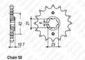Pignon Cbx 550 F 86-87